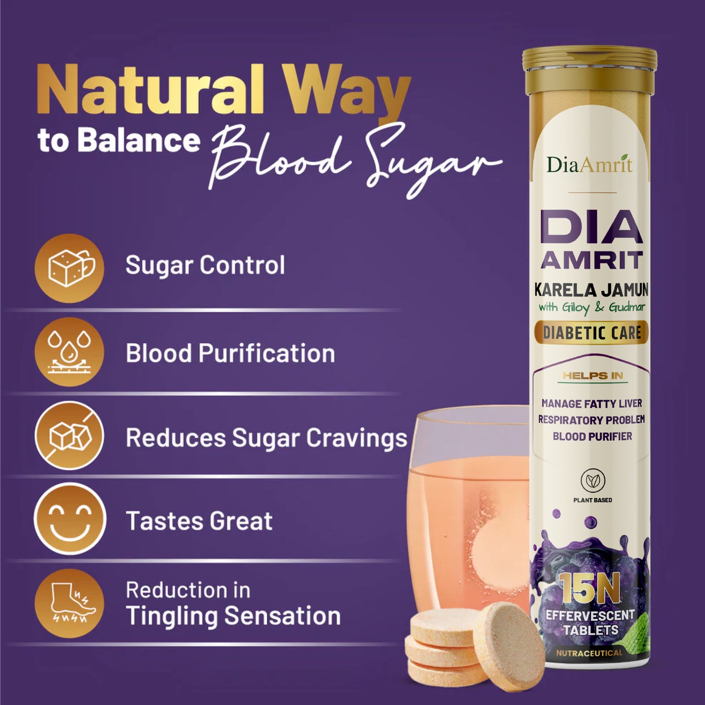 DiaAmrit's Effervescent for Diabetes Control