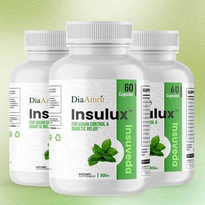 Insulux - Advanced Ayurvedic Formula for Blood Sugar Control. Best Results in Up to 80 Days