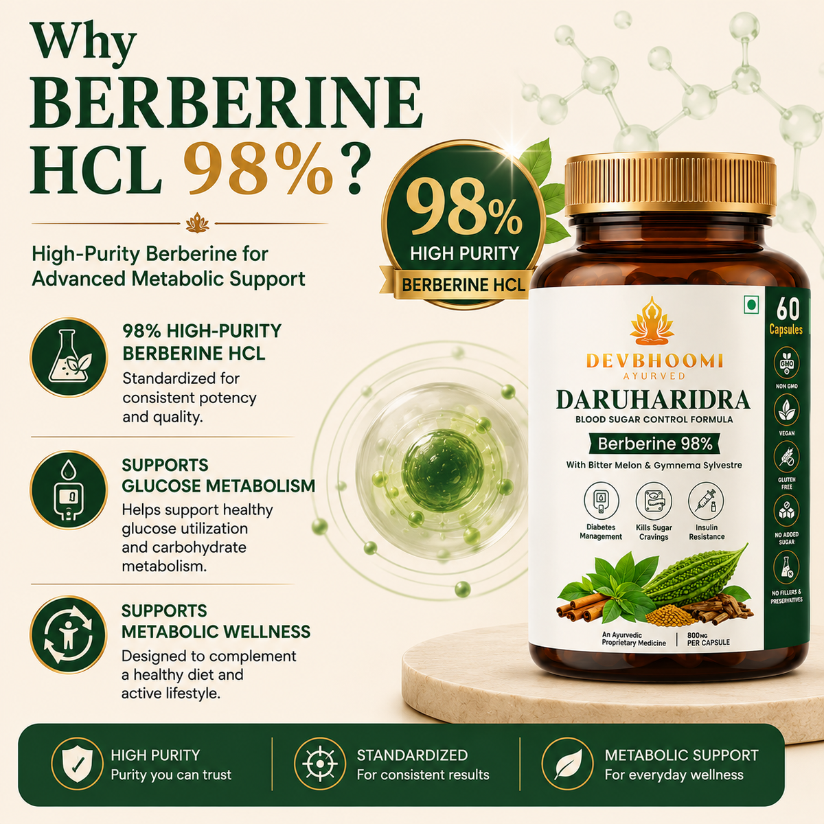 Daruharidra Berberine HCL 98%